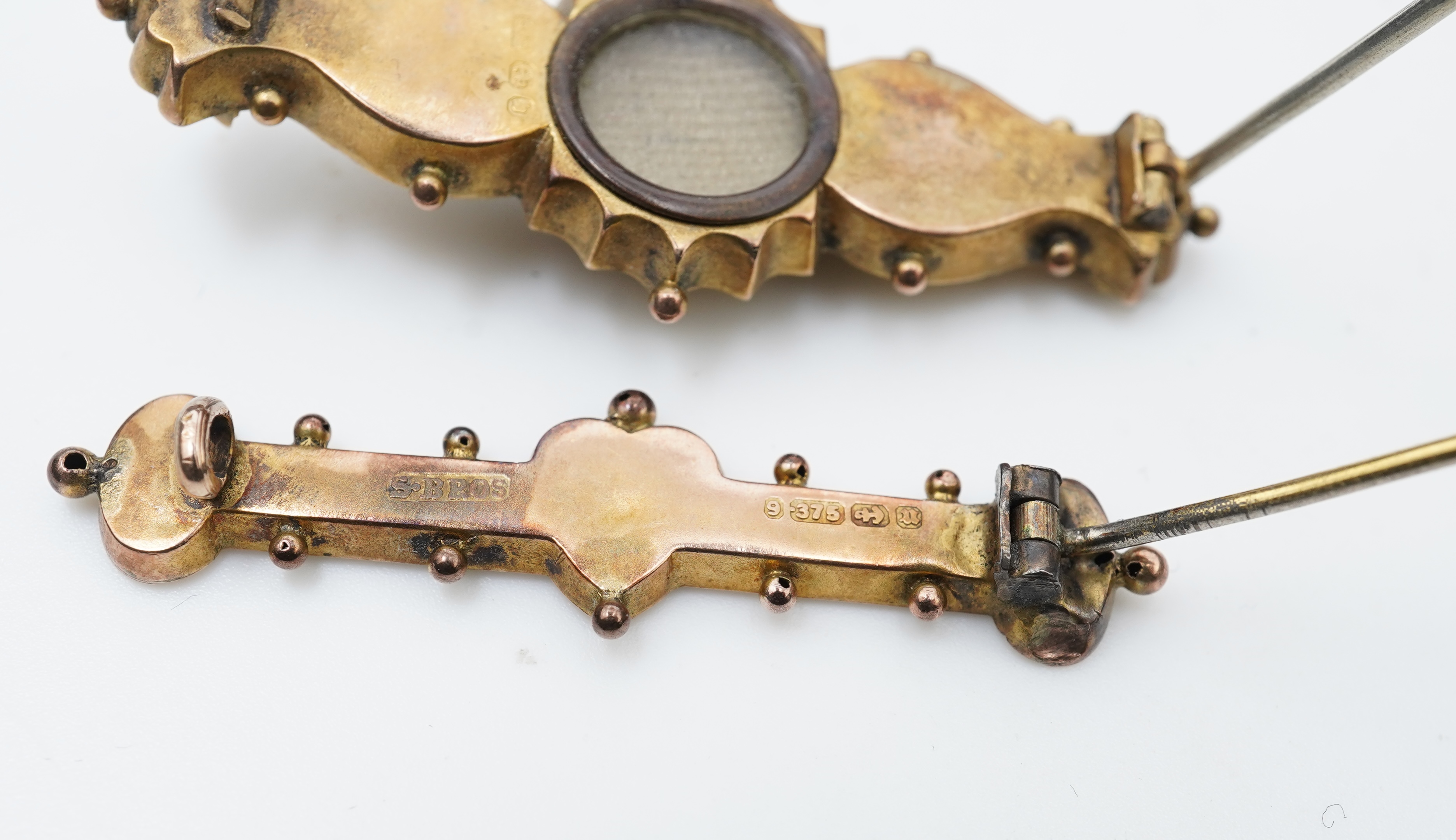 Three bar brooches, late 19th century